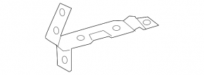 Front left fender bracket for Audi A5 F5 18-25 (lower), metal