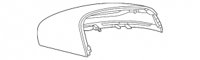 Right side mirror cover for Mercedes X167 GLS 450 580 20-26 under the turn signal