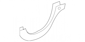 Trunk hinge trim right Mercedes W221 black, scratches