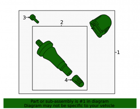 Lincoln MKC 18-19 315 MHz Wheel Pressure Sensor