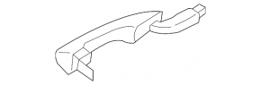 Ford Edge 15-24 keyless outer front right door handle