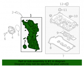 Mazda CX-5 17-24 2.5 Engine Front Cover