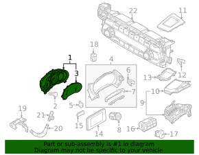 Instrument cluster Mazda CX-9 16- 55k type 2