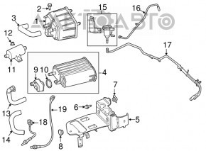 Lambda probe second Dodge Journey 11-19 3.6