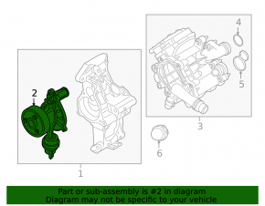 Water pump BMW 2 F22 17-21 B46