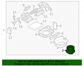 Nissan Pathfinder 13-16 heater fan motor