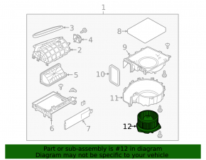 Nissan Pathfinder 13-16 heater fan motor