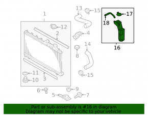 Subaru WRX 15-21 Coolant Expansion Tank with Cap, 2.0