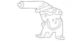 Parking brake lever Toyota Rav4 13-18 with cable