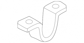 Front stabilizer mounting bracket left Audi A4 B9 17-