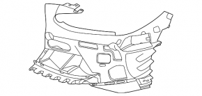 Front bumper mount, right, inner frame, BMW 3 G20 19-25 M3