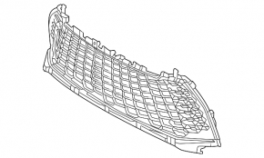Lower grille of the front bumper Toyota Camry 25-26 SE, XSE