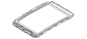 Front panorama mechanism frame BMW X7 G07 19-
