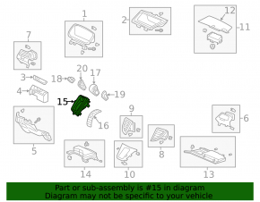Gearbox shifter lining Honda CRV 12-14