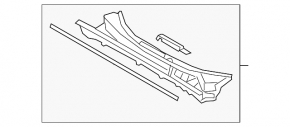 Wiper grille plastic Toyota Venza 21- with seal