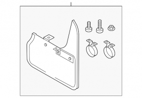 Mudguard rear right VW Passat 20-22