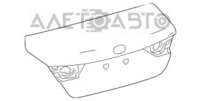 Toyota Camry v70 18-24 trunk lid without spoiler