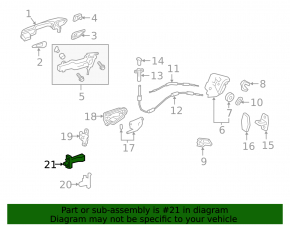 Rear right door limiter Lexus UX200 UX250h UX300h 19-26