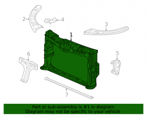 TV panel radiator Honda Civic XI FE/FL 22-