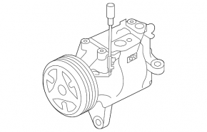 Air Conditioning Compressor Subaru Impreza 17- GK Type-scsa08h