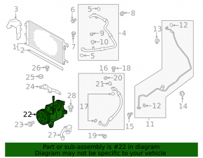 Air Conditioning Compressor Subaru Impreza 17- GK Type-scsa08h
