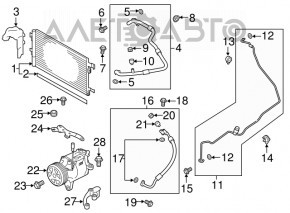 Air Conditioning Compressor Subaru Impreza 17- GK Type-scsa08h