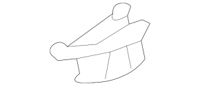 Honda CRV 17-22 roof lining retaining clip, green, rear