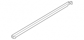 Glass seal inside rear left door Hyundai Ioniq 17-22
