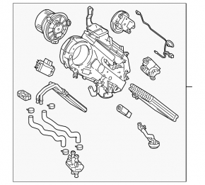3-row heater assembly for Toyota Sequoia 2008-2019