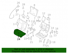 Rear seats, 2nd row, Nissan Murano z51 09-14, beige velour