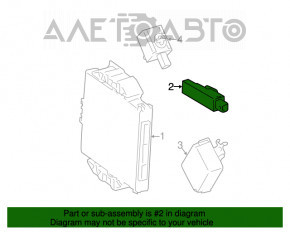 Keyless External Antenna Toyota Highlander 20-
