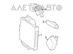 Keyless External Antenna Toyota Highlander 20-