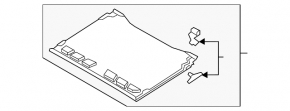 Black sunroof curtain for Audi A4 B9 17-25