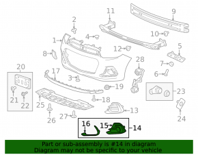 Left front bumper grille for Chevrolet Spark 2016-2018, with fog lights and chrome molding.