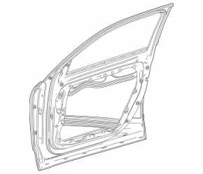 Front left door assembly for Mercedes H247 GLA 20-26