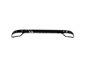 Rear bumper trim Ford Fusion mk5 13-18 for 2 pipes gloss with plug