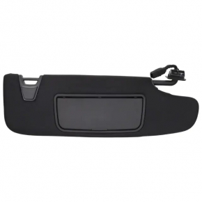 Right visor for Ford Mustang mk6 15-coupe, black, without hook, with backlight, without plug