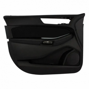 Front left door panel for Ford Edge 15-18, black leather