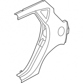 Quarter wing rear left Ford Fiesta 11-19 5d