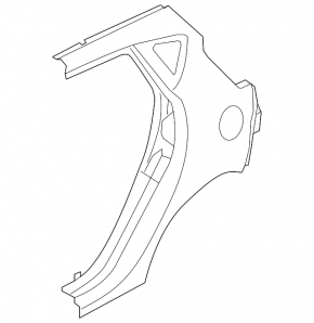 Quarter wing rear left Ford Fiesta 11-19 5d