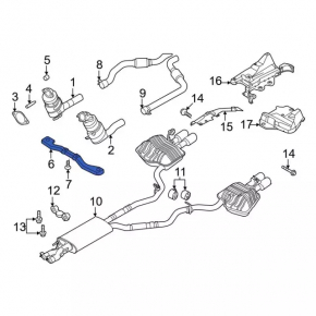 Ford Explorer 20-24 3.0T Catalytic Converter Bracket