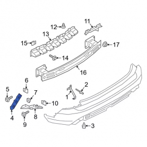 Rear Bumper Mount Outer Right Ford Escape MK4 20-24