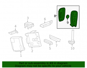 Chevrolet Malibu 16-20 smart key, 4 buttons, button defect
