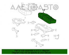 Rear seats, 2nd row, Mercedes W164 ML, beige
