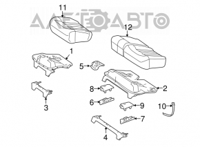 Rear seats, 2nd row, Mercedes W164 ML, beige
