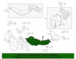 Air intake Nissan Rogue 14-20 2.5 Korea