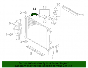 Left cooling pipe Lexus NX 22-26 2.5 hybrid