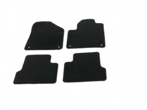Set of Jeep Cherokee KL 15-23 black rag floor mats