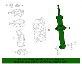 Rear left shock absorber BMW X3 G01 18-24 M40i