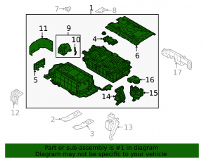 Hyundai Sonata 16-19 hybrid battery assembly